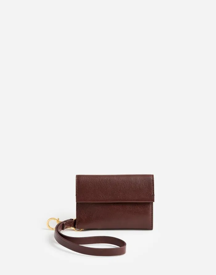 Women Card Case Wristlet Chocolate Raisin Madewell Pouches and Wallets