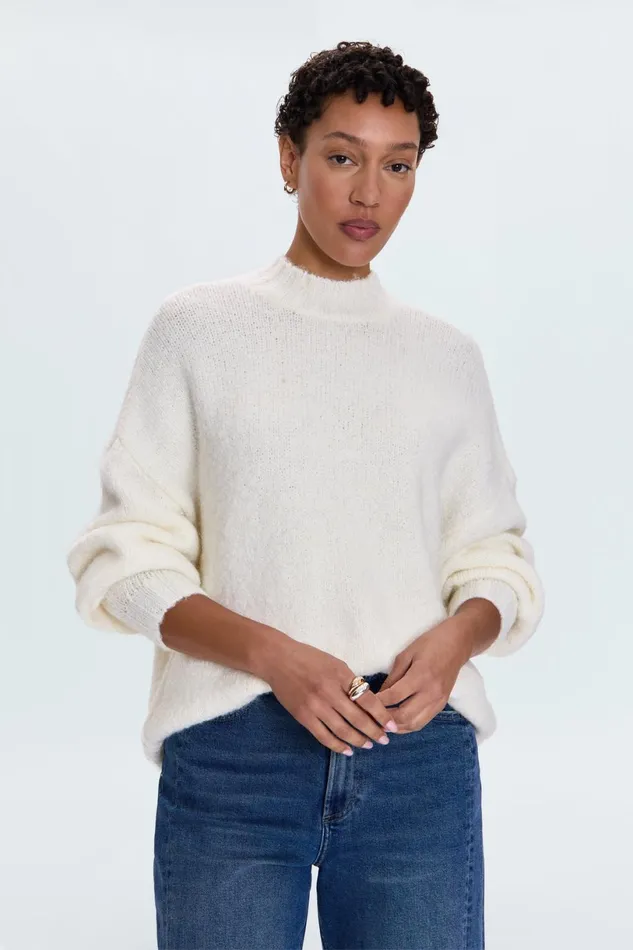 Women Carlen Sweater 8211 Ecru Pistola Denim Sweaters and Knits