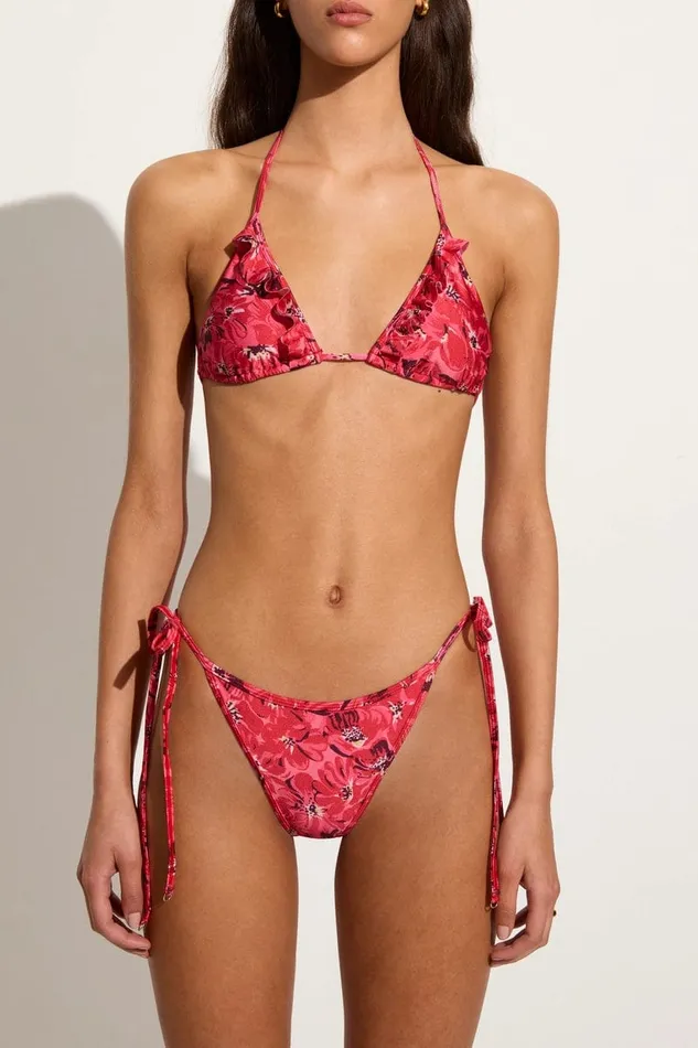 Women Carmen Bikini Top El Limon Floral Pink 8211 Final Sale Faithfull The Brand Swim Women Carmen Bikini Top El Limon Floral Pink 8211 Final Sale Faithfull The Brand Swim