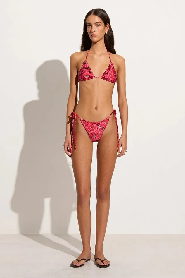Women Carmen Bikini Top El Limon Floral Pink 8211 Final Sale Faithfull The Brand Swim Women Carmen Bikini Top El Limon Floral Pink 8211 Final Sale Faithfull The Brand Swim