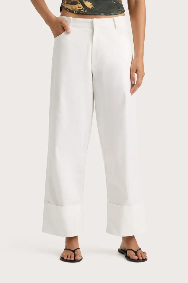 Women Cassis Pant White Faithfull The Brand Pants Women Cassis Pant White Faithfull The Brand Pants