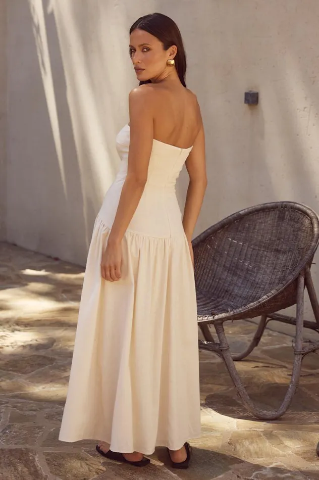 Women Casual Dresses Runaway The Label DANICA MIDI DRESS Latte