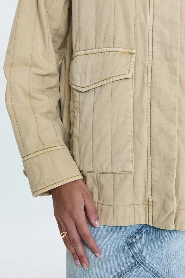Women Cecile Quilted Jacket 8211 Canoe Pistola Denim Jackets and Outerwear