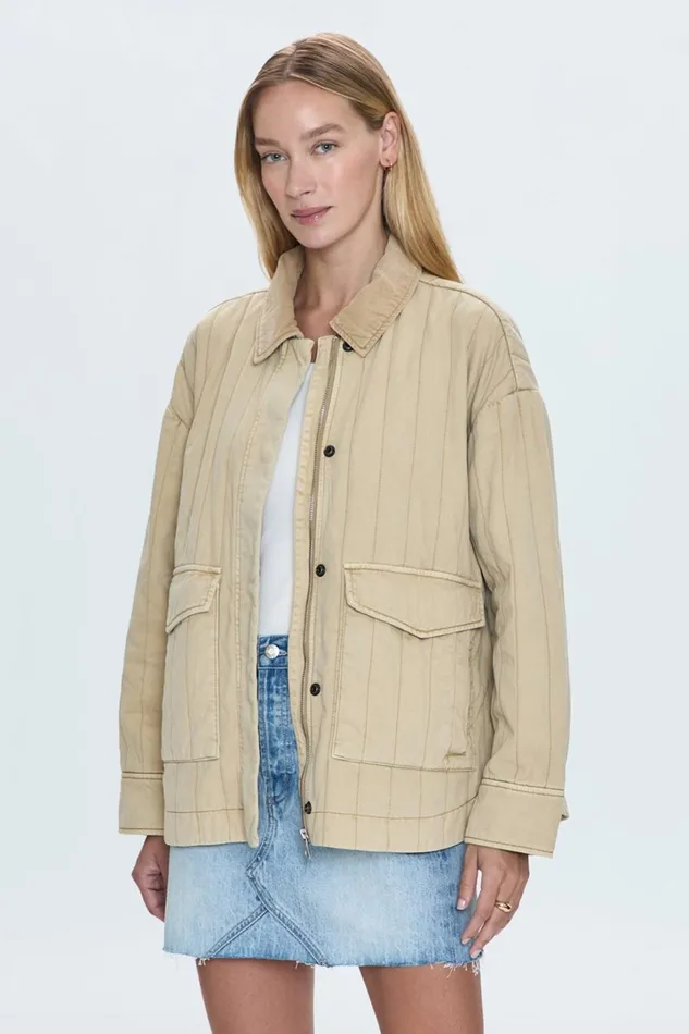 Women Cecile Quilted Jacket 8211 Canoe Pistola Denim Jackets and Outerwear