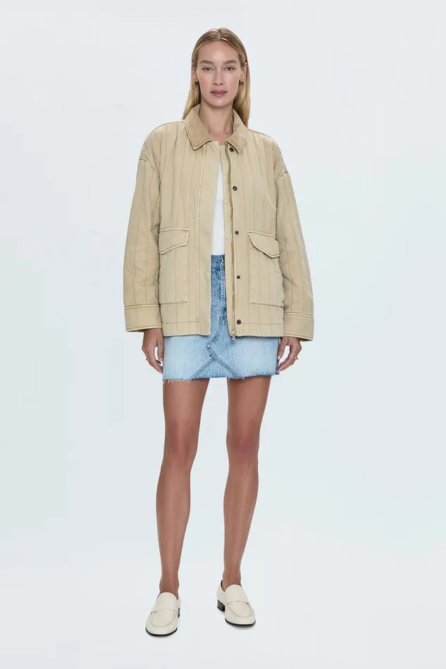 Women Cecile Quilted Jacket 8211 Canoe Pistola Denim Jackets and Outerwear