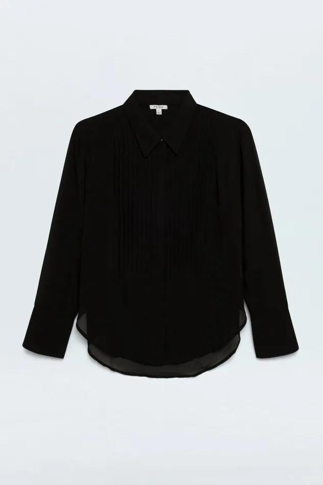 Women Charlotte Shirt 8211 Noir Pistola Denim Tops
