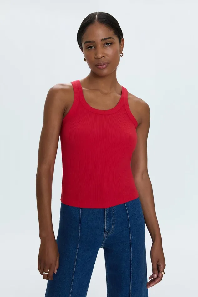 Women Christy Tank 8211 Ruby Pistola Denim Tees and Tanks