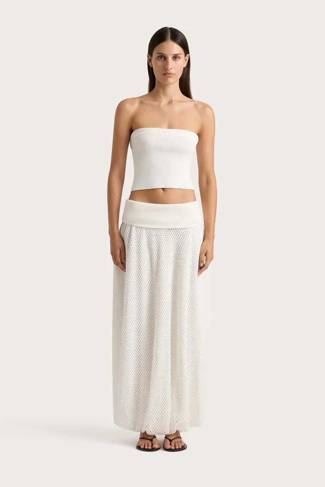 Women Ciele Maxi Skirt Azalea White Faithfull The Brand Skirts and Shorts