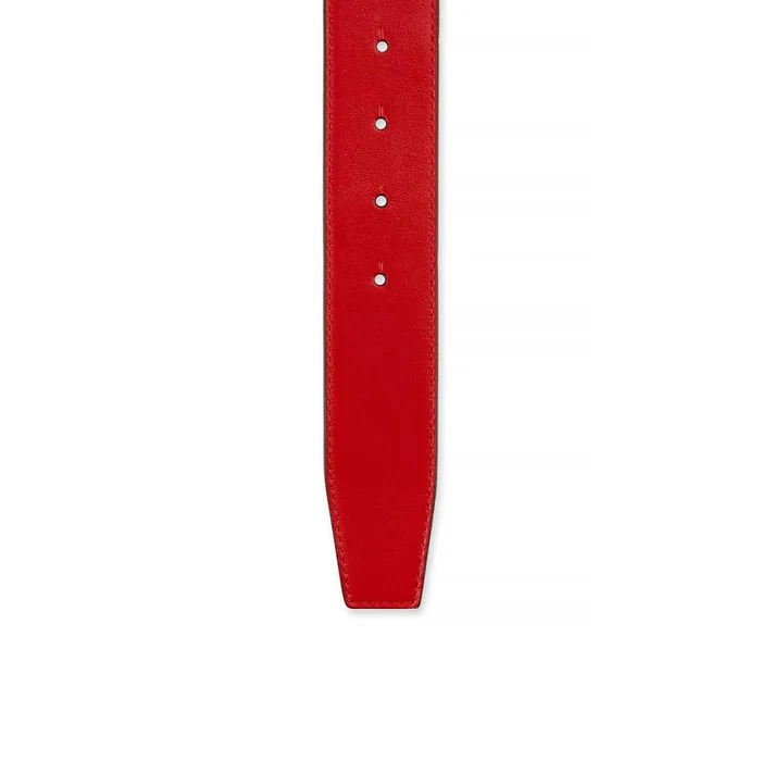 Women CL Logo Belt Ceinture 8211 Calf Leather 8211 Loubi Red Christian Louboutin Belts