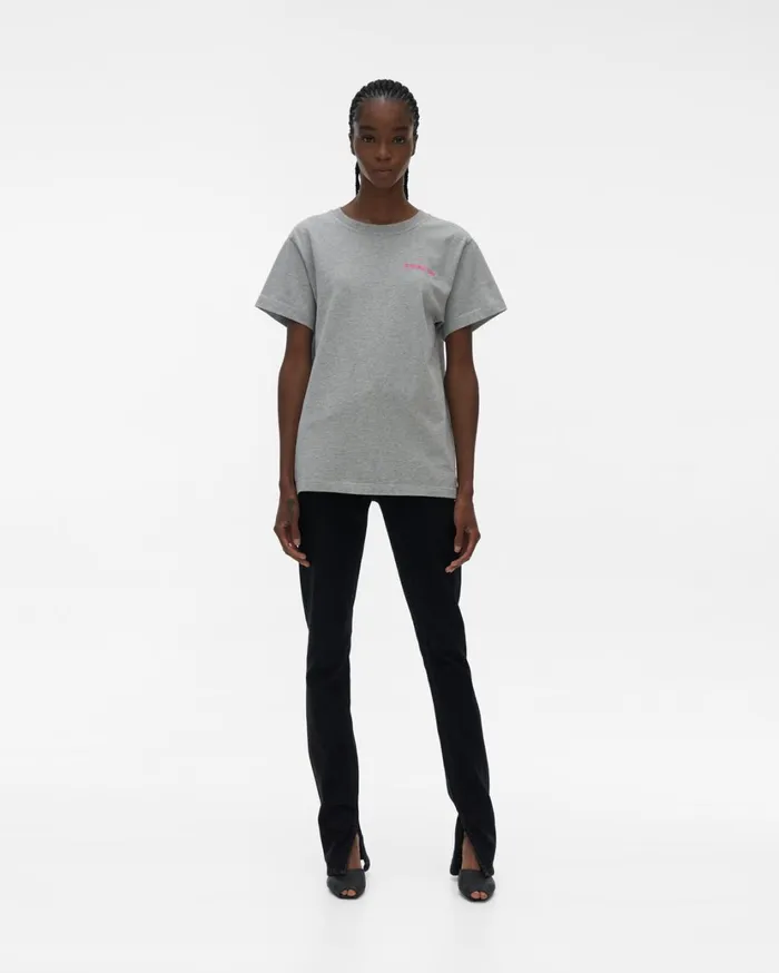 Women Classic Logo Tee Vapor Heather Helmut Lang TShirts and Sweatshirts