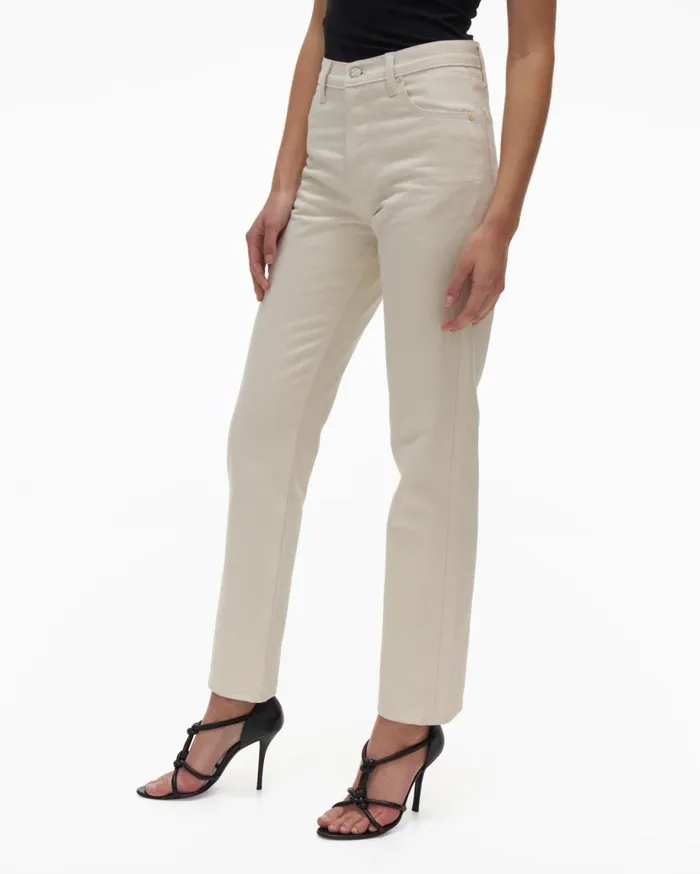 Women Classic Straight Jean Ecru Helmut Lang Pants