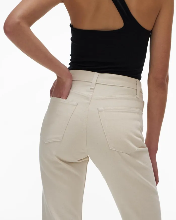 Women Classic Straight Jean Ecru Helmut Lang Pants