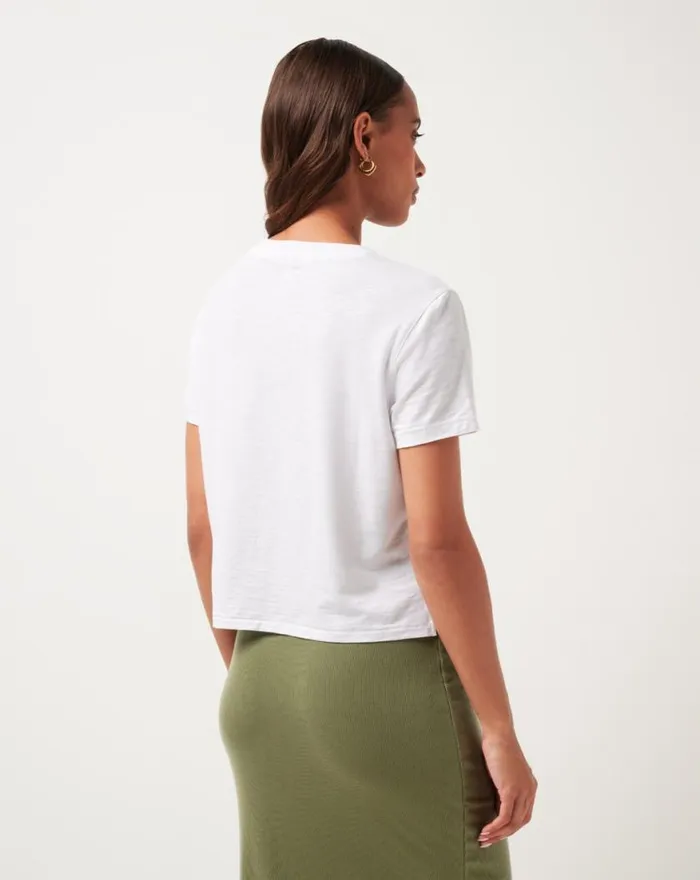 Women CLOUD CREW POCKET TEE White TravisMathew Tees