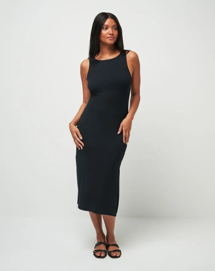 Women CLOUD RIB HADLEY WOOD DRESS Black TravisMathew Dresses