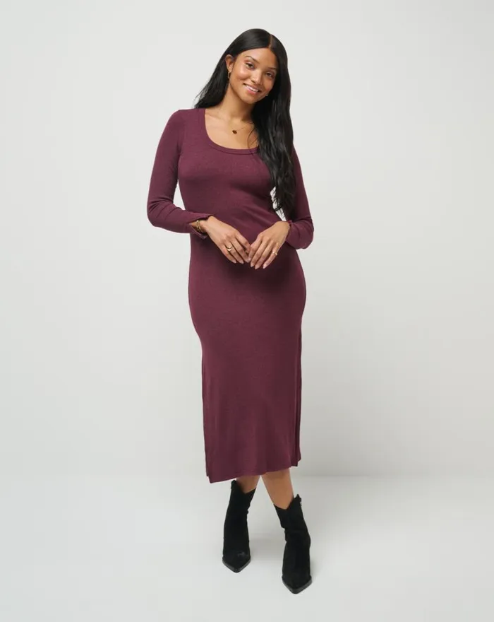 Women CLOUD RIB RETREAT DRESS Heather Winetasting TravisMathew Dresses