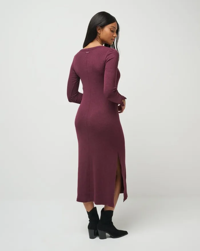 Women CLOUD RIB RETREAT DRESS Heather Winetasting TravisMathew Dresses