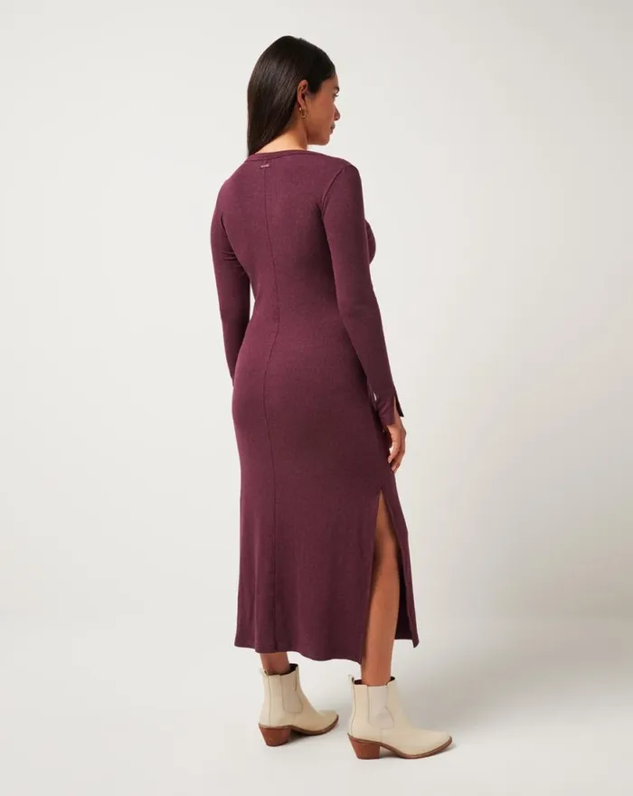 Women CLOUD RIB RETREAT DRESS Heather Winetasting TravisMathew Dresses