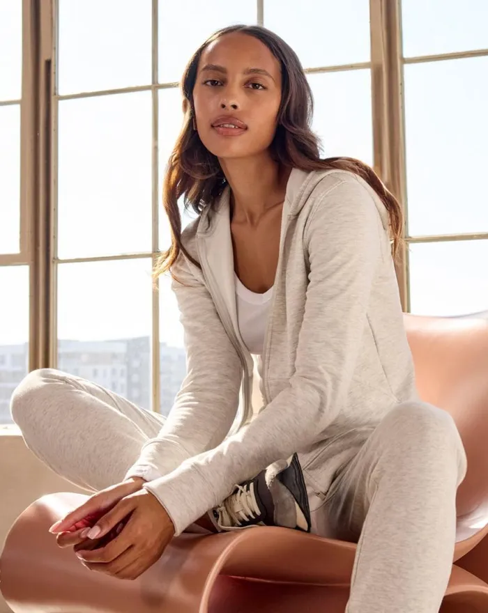 Women CLOUD ZIP HOOD 20 Heather Light Grey TravisMathew Hoodies and Pullovers Women CLOUD ZIP HOOD 20 Heather Light Grey TravisMathew Hoodies and Pullovers