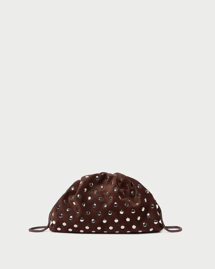 Women Clutches Loeffler Randall Bailey EspressoSilver Dome Clutch