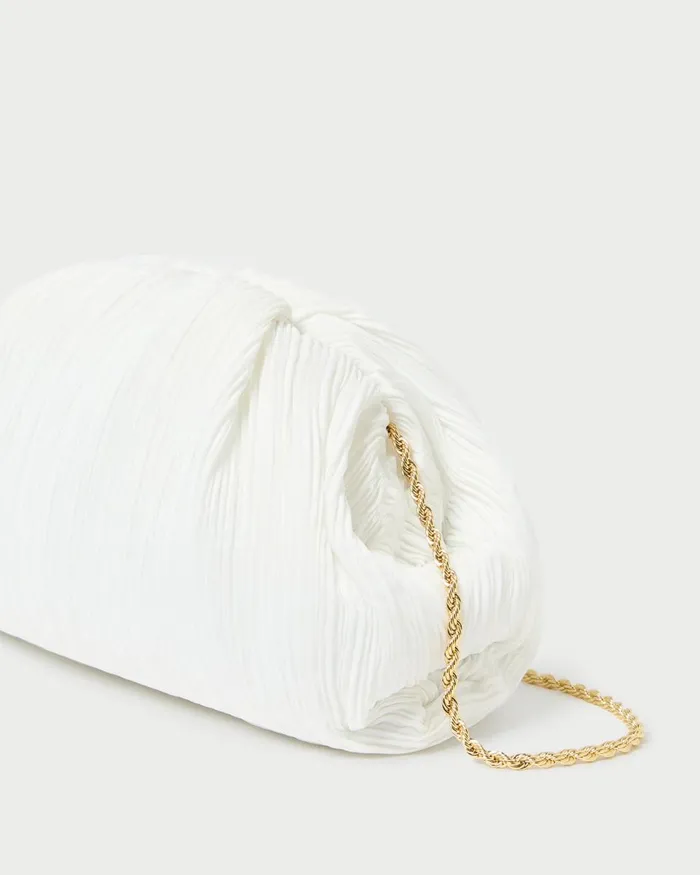 Women Clutches Loeffler Randall Bailey White Pleated Dome Clutch I Clutches I Handbags Women Clutches Loeffler Randall Bailey White Pleated Dome Clutch I Clutches I Handbags