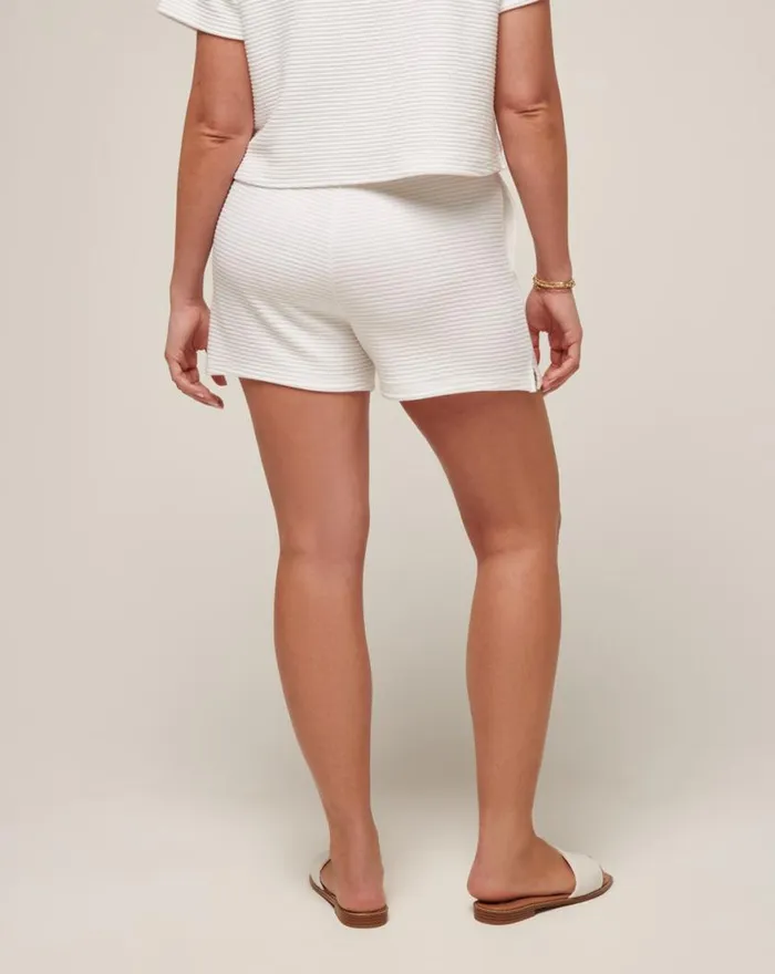 Women COASTAL RIB YACHT ME SHORT White TravisMathew Shorts