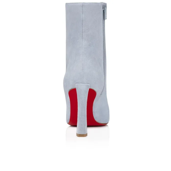 Women Condora Booty 85 Mm Low Boots 8211 Veau Velours 8211 Paseo Blue Christian Louboutin Ankle Boots