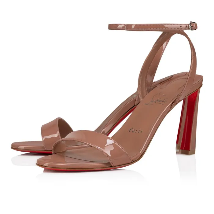 Women Condora Queen 85 Mm Sandals 8211 Patent Leather 8211 Tornado Pink Christian Louboutin Sandals and Slides Women Condora Queen 85 Mm Sandals 8211 Patent Leather 8211 Tornado Pink Christian Louboutin Sandals and Slides