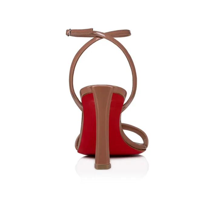 Women Condora Queen 85 Mm Sandals 8211 Patent Leather 8211 Tornado Pink Christian Louboutin Sandals and Slides