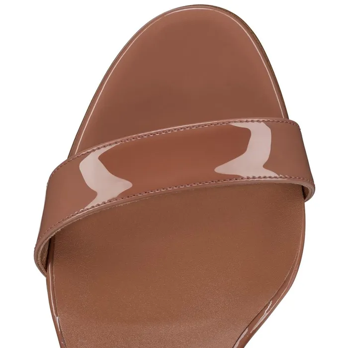 Women Condora Queen 85 Mm Sandals 8211 Patent Leather 8211 Tornado Pink Christian Louboutin Sandals and Slides