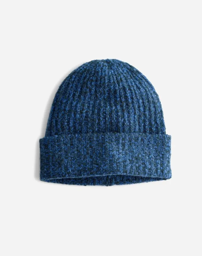 Women CottonBlend Cuffed Beanie Hthr Bluestone Madewell Hats