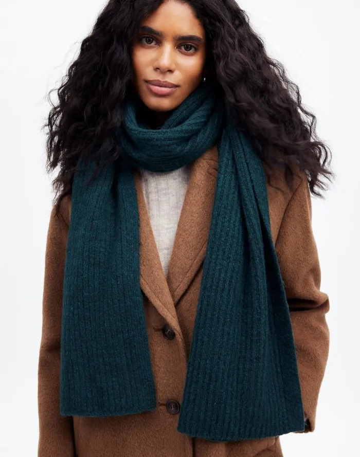 Women CottonBlend Scarf Hthr Mineral Madewell Scarves