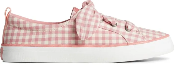 Women Crest Vibe Gingham Sneaker Pink Sperry Sneakers