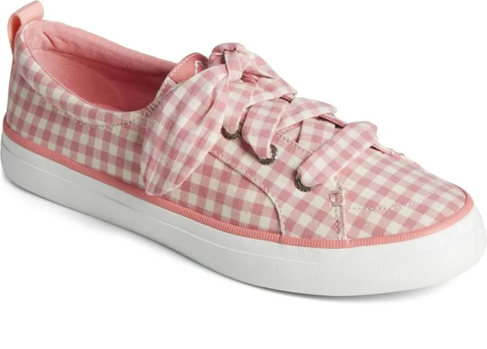 Women Crest Vibe Gingham Sneaker Pink Sperry Sneakers Women Crest Vibe Gingham Sneaker Pink Sperry Sneakers