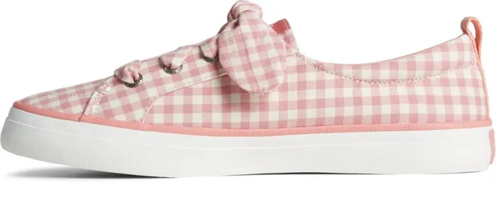 Women Crest Vibe Gingham Sneaker Pink Sperry Sneakers Women Crest Vibe Gingham Sneaker Pink Sperry Sneakers