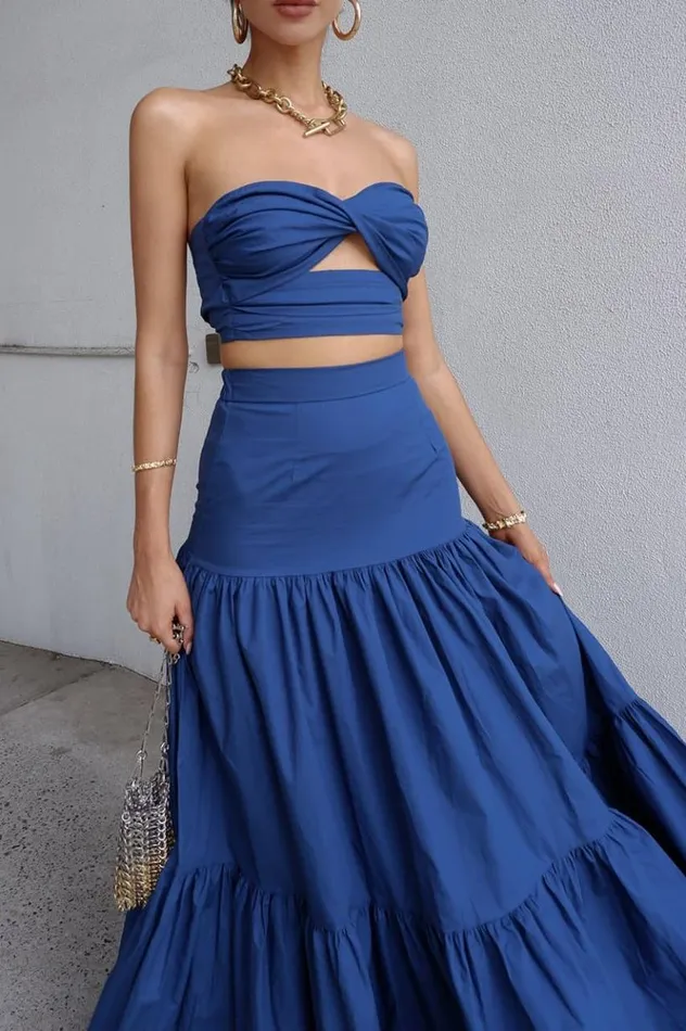 Women Crops Runaway The Label Ayla Top Sapphire