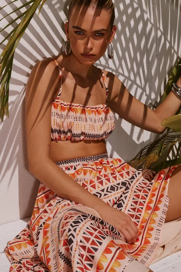 Women Crops Runaway The Label JOVIE TOP Phoenix Print