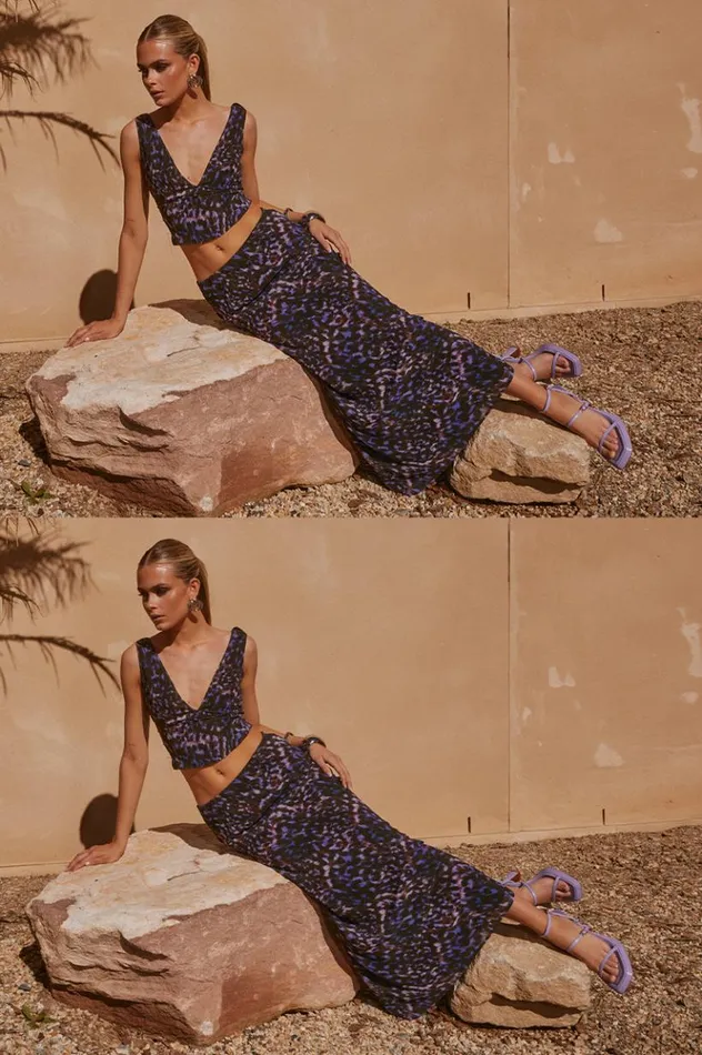 Women Crops Runaway The Label OXANA TOP Iris Oxana