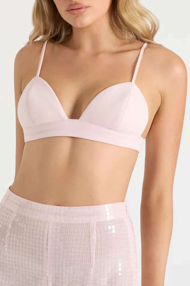 Women Crops Runaway The Label THE BRA TOP Pink