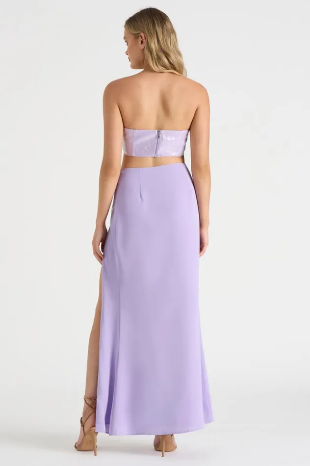 Women Crops Runaway The Label THE SEQUIN BANDEAU Lilac Women Crops Runaway The Label THE SEQUIN BANDEAU Lilac