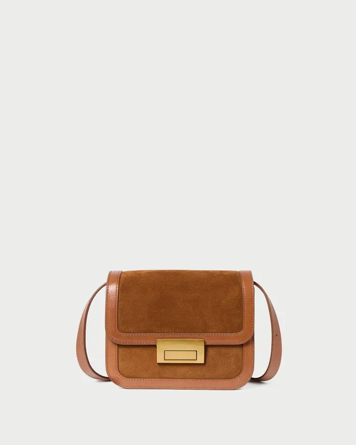 Women Crossbodies Loeffler Randall Desi Cacao SuedeLeather Crossbody