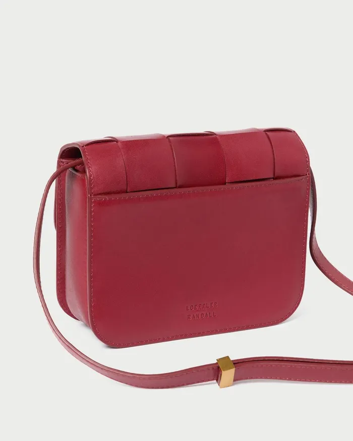 Women Crossbodies Loeffler Randall Desi Wine Woven Leather Crossbody Women Crossbodies Loeffler Randall Desi Wine Woven Leather Crossbody