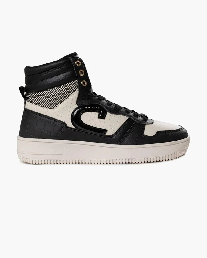 Women Cruyff Sneakers Campo High Lux Blackwhite