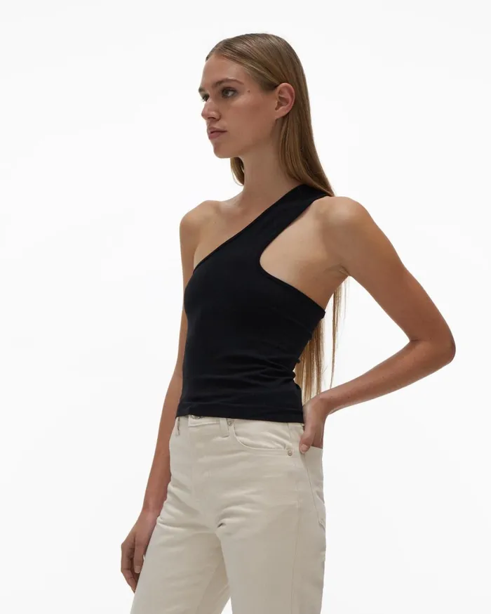 Women Cutout Tank Black Helmut Lang Tops
