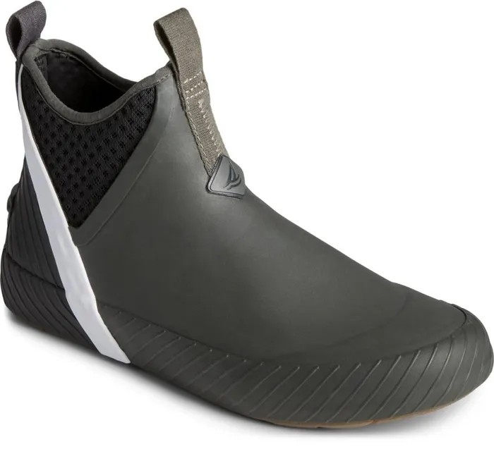 Women Cutwater Deck Boot Black Sperry Boat Shoes