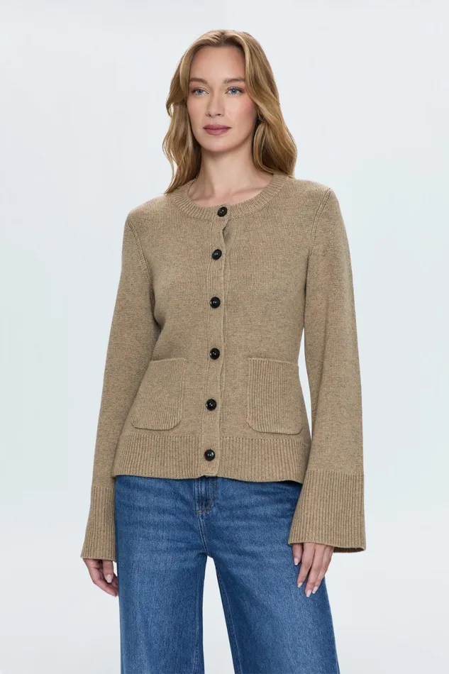 Women Dani Cardigan 8211 Wheat Pistola Denim Sweaters and Knits