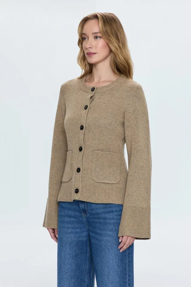 Women Dani Cardigan 8211 Wheat Pistola Denim Sweaters and Knits