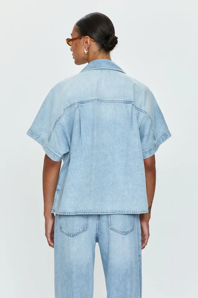 Women Della Camp Shirt 8211 Chateau Pistola Denim Tops