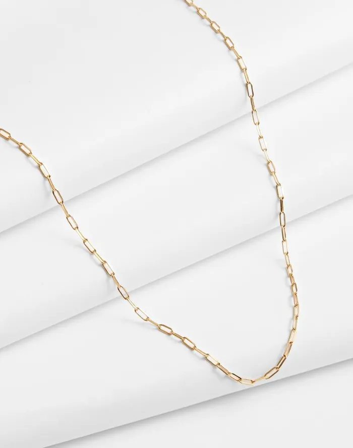 Women DemiFine Paperclip Chain Necklace 14k Gold Madewell Jewelry