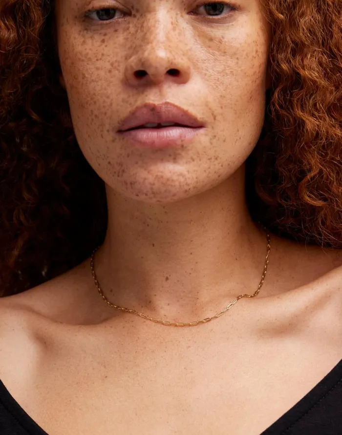 Women DemiFine Paperclip Chain Necklace 14k Gold Madewell Jewelry