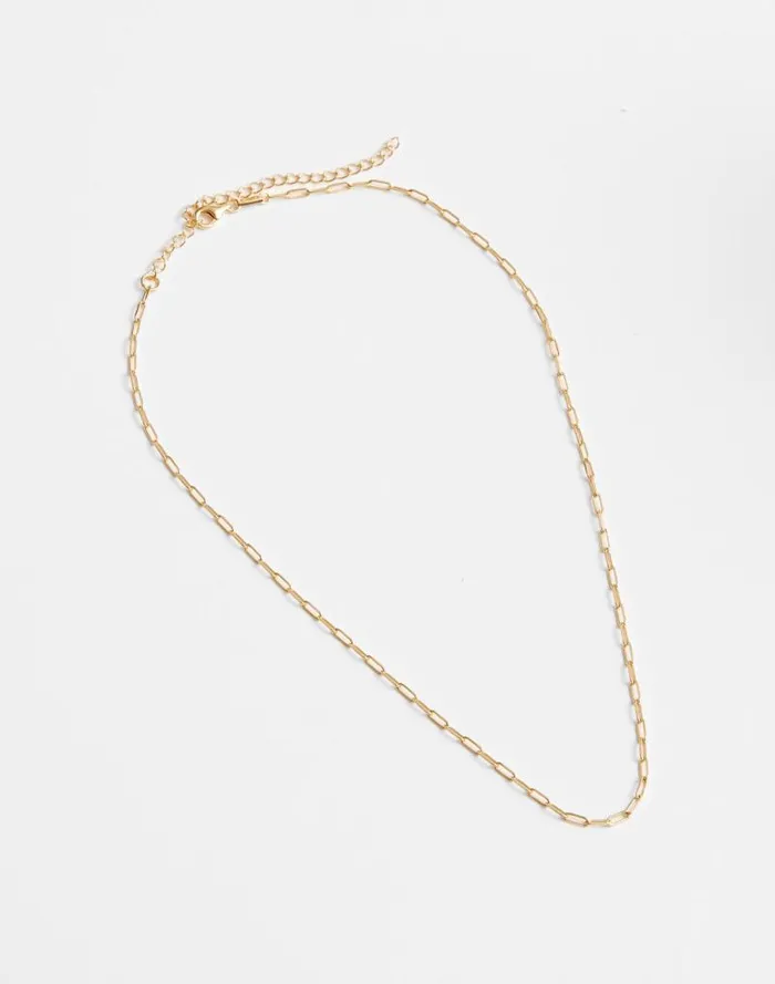 Women DemiFine Paperclip Chain Necklace 14k Gold Madewell Jewelry